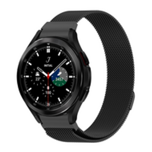 Samsung Galaxy Watch 4 Classic - 42mm / 46mm - Milanese bandje (ronde connector) - Zwart