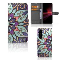 Sony Xperia 1 III Hoesje Purple Flower