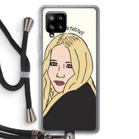 Mary Kate: Samsung Galaxy A42 5G Transparant Hoesje met koord