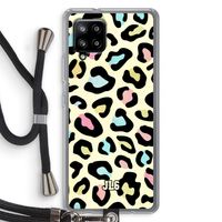 Leopard pattern: Samsung Galaxy A42 5G Transparant Hoesje met koord