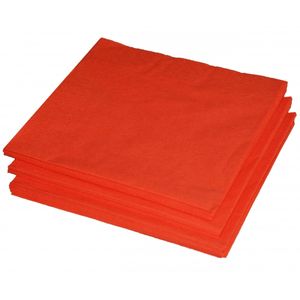 25x Oranje thema servetten 33 x 33 cm