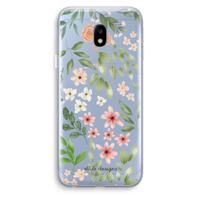 Botanical sweet flower heaven: Samsung Galaxy J3 (2017) Transparant Hoesje - thumbnail