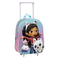 3D-schoolrugzak met Wielen Gabby's Dollhouse Roze 25,0 x 31,0 x 10,0 cm