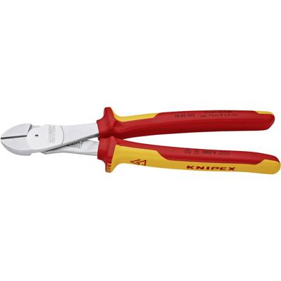 Knipex VDE-Kraft-Seitenschneider 250mm 1000V 2K-Griffe Knipex 74 06 250 VDE Kracht-zijsnijtang Met facet 250 mm
