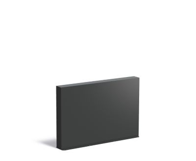 Aluminium muur 150x15x100cm.