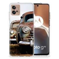 Motorola Moto G32 | Siliconen hoesje | met foto Vintage Auto