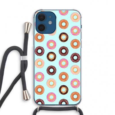 Donuts: iPhone 12 mini Transparant Hoesje met koord