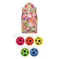 Uitdeelcadeautjes - JO JO'S - Model: Voetballen in Traktatiebox (72