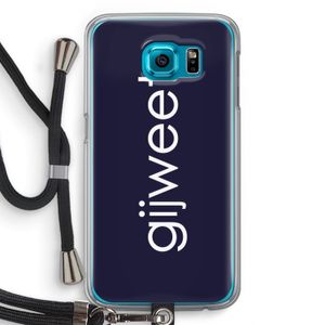 Gijweet: Samsung Galaxy S6 Transparant Hoesje met koord
