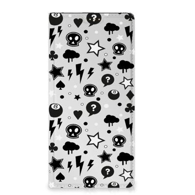 Mobiel BookCase OPPO Reno8 T 5G Silver Punk