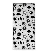 Mobiel BookCase OPPO Reno8 T 5G Silver Punk