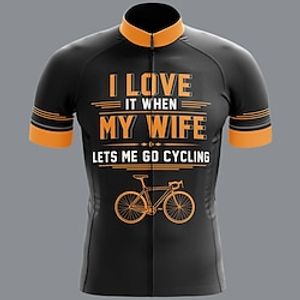 Voor heren Wielrenshirt Korte mouw Fietsen Shirt Kleding Bovenlichaam met 3 achterzakken Bergracen Wegwielrennen Ademend Sneldrogend Vochtregelerend Zacht Zwart Wit Geel Grafisch Polyester Sport Lightinthebox