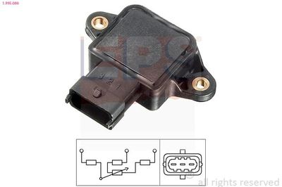 Sensor, smoorkleppenverstelling 1995086