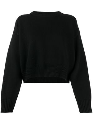 LouLou de Saison pull à coupe crop - Noir