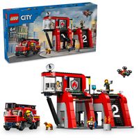 LEGO CITY brandweerkazerne en brandweerauto 60414