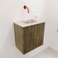 Toiletmeubel Mondiaz Joya Dlux | 40 cm | Meubelkleur Dusk | Faye wastafel Nata Wasbak Midden | Zonder kraangat(en)