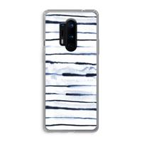 Ink Stripes: OnePlus 8 Pro Transparant Hoesje