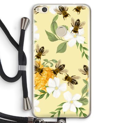 No flowers without bees: Huawei Ascend P8 Lite (2017) Transparant Hoesje met koord