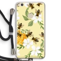 No flowers without bees: Huawei Ascend P8 Lite (2017) Transparant Hoesje met koord