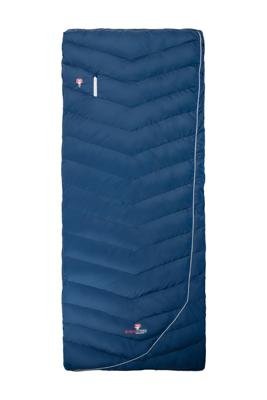 Grüezi Bag Biopod DownWool Hybrid Cotton Comfort Links Deken Slaapzak Night Blue One Size