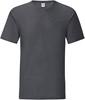 Fruit Of The Loom F130 Iconic T - Dark Heather Grey - XL - thumbnail