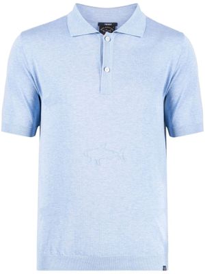 Paul & Shark polo à motif requin - Bleu