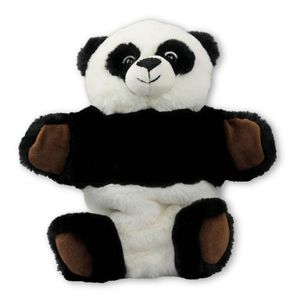 Knuffel handpop panda zwart/wit 22 cm knuffels kopen