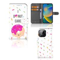 iPhone 14 Pro Max | Book Cover | Donut Roze iPhone 14 Pro Max | Book Cover | Donut Roze