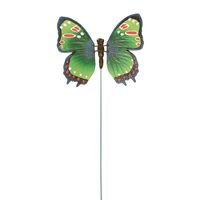 Vlinder groen 15 x 60 cm op steker