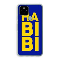 Habibi Blue: Google Pixel 5 Transparant Hoesje