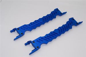 GPM - Aluminium Battery Holder Set - Blue - Traxxas X-Maxx