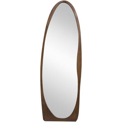 Leen Bakker - Spiegel Malta - 170x58 Cm - MDF - Bruin - 2x58x170 Cm