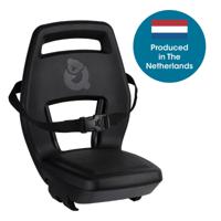 Qibbel achterzitje junior 6+ longtail bagagedrager zwart