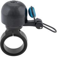 CONTEC mini fietsbel "diamond bing" ct mini bell diamond bing, black/blue, 22.2 mm