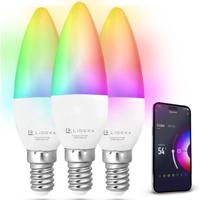 Lideka Slimme LED Smart Lampen - E14 - Set Van 3 - Google, Alexa en Siri - thumbnail