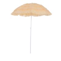 Luxe strand parasol - Knikbaar - Zonnescherm - Strandparasol - UV Werend - Ø160 CM - Hawaiiaanse Parasol - thumbnail