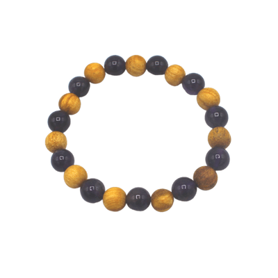 Edelsteen Armband - Palo Santo & Amethist