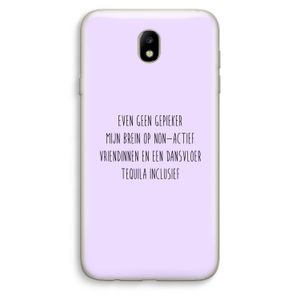 Tequila: Samsung Galaxy J7 (2017) Transparant Hoesje