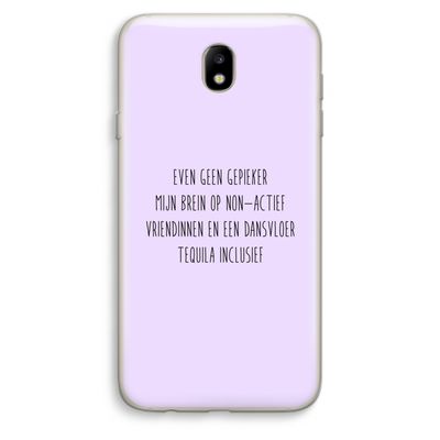 Tequila: Samsung Galaxy J7 (2017) Transparant Hoesje