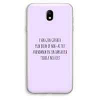 Tequila: Samsung Galaxy J7 (2017) Transparant Hoesje