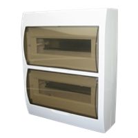 SEP -TS24 opbouw 24 modulen kast met deur wit