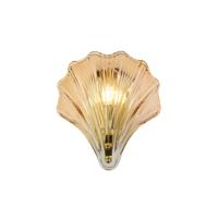 Searchlight WandlampShell met amber glas - 28980SB Searchlight WandlampShell met amber glas - 28980SB