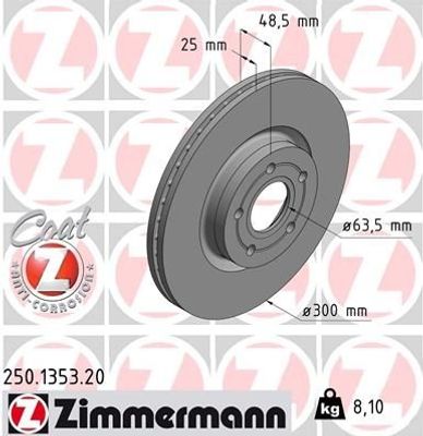 Remschijf Coat Z 250135320
