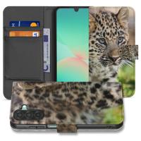 Samsung Galaxy A17 | Bookcase | Hoesje Met Pasjes Baby Luipaard