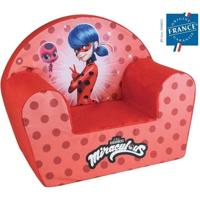 FUN HOUSE Poltrona Miraculous Lady Bug - L.52 x P.33 x H.42 cm - Per bambini origine francese garantita