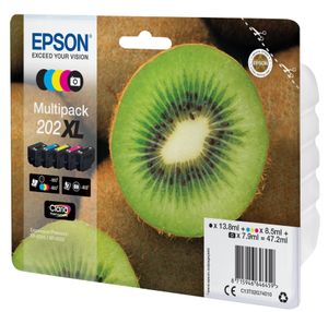 Huismerk Epson 202XL Inktcartridges Multipack (2x zwart + 3 kleuren)