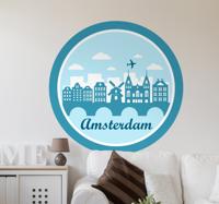 Muur stempel Amsterdam