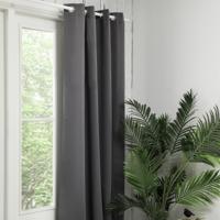 Gordijnen Verduisterend & Isolerend - Haken of Ringen - Lichtgrijs maat: 250 x 150 cm - materiaal: Polyether - Dekbed-Discounter.nl