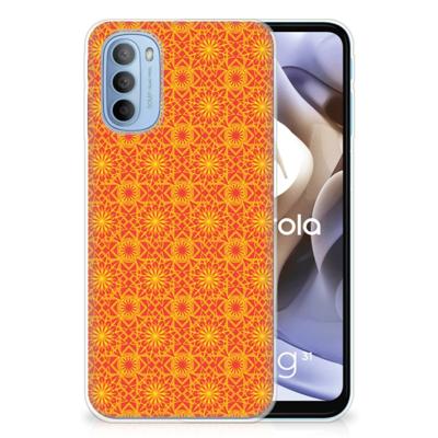 Motorola Moto G31 | G41 | TPU bumper | Batik Oranje