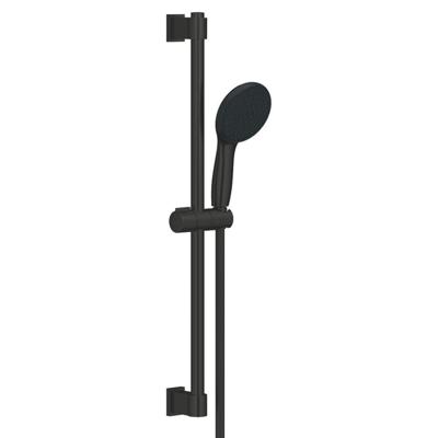 GROHE Vitalio Start 110 Glijstangset - 60cm - ronde handdouche - 2 straalsoorten - gladde doucheslang - mat zwart 279482431